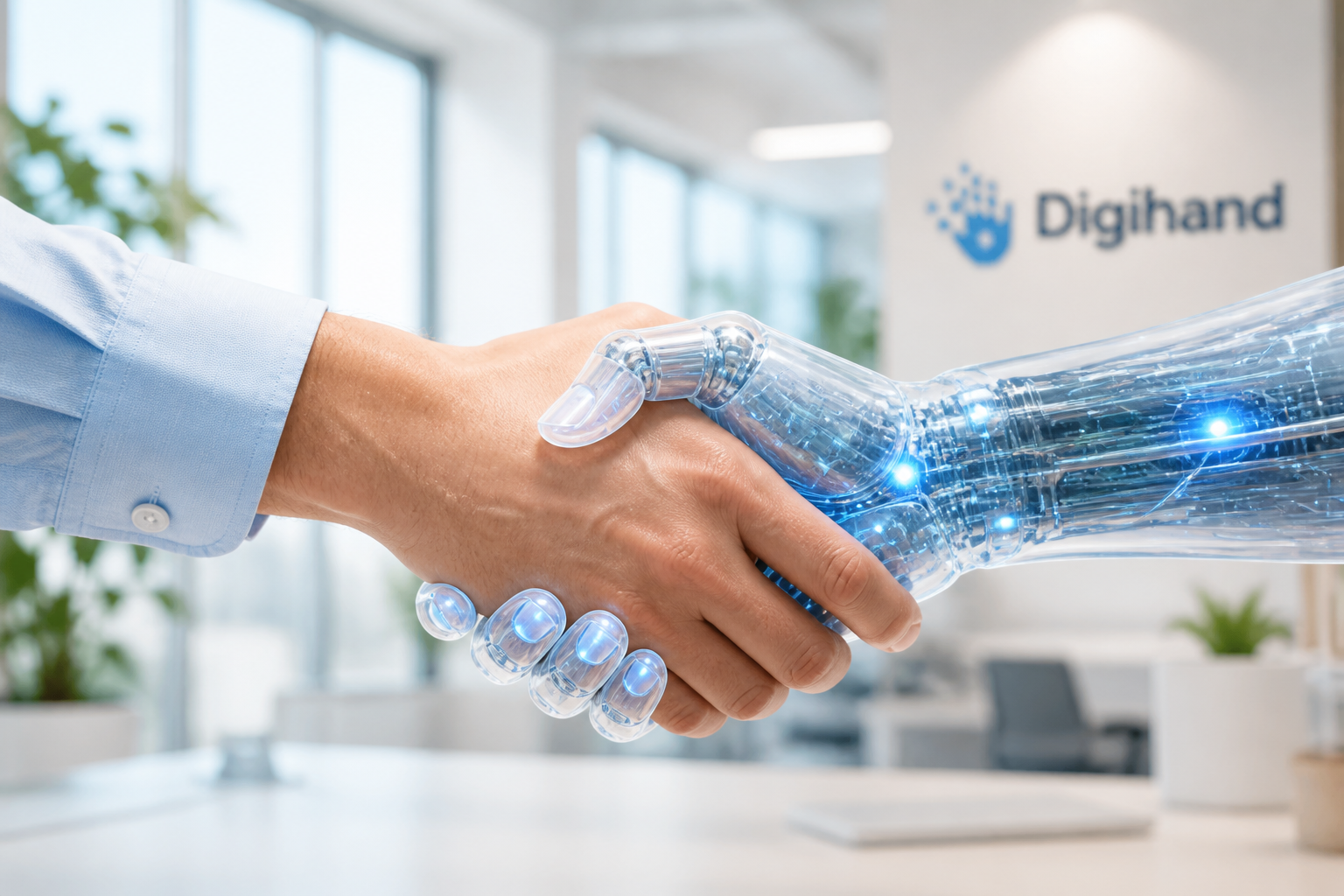 Human and AI working together